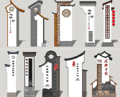 房县美丽乡村标识标牌有哪些分类？